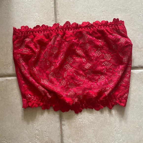 Dynamite Red Bandeau Top S - Picture 1 of 3